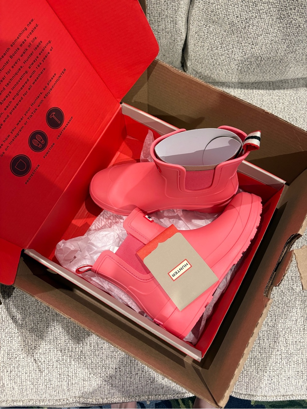 Pink Hunter Rain Boots - Picture 6 of 6
